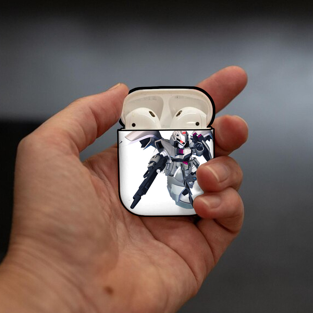 機動戦士ガンダム Mobile Suit Gundam AirPods 第2世代保護ケース ハードシェル ブラック 耐衝撃・防指紋・カラビナ付き