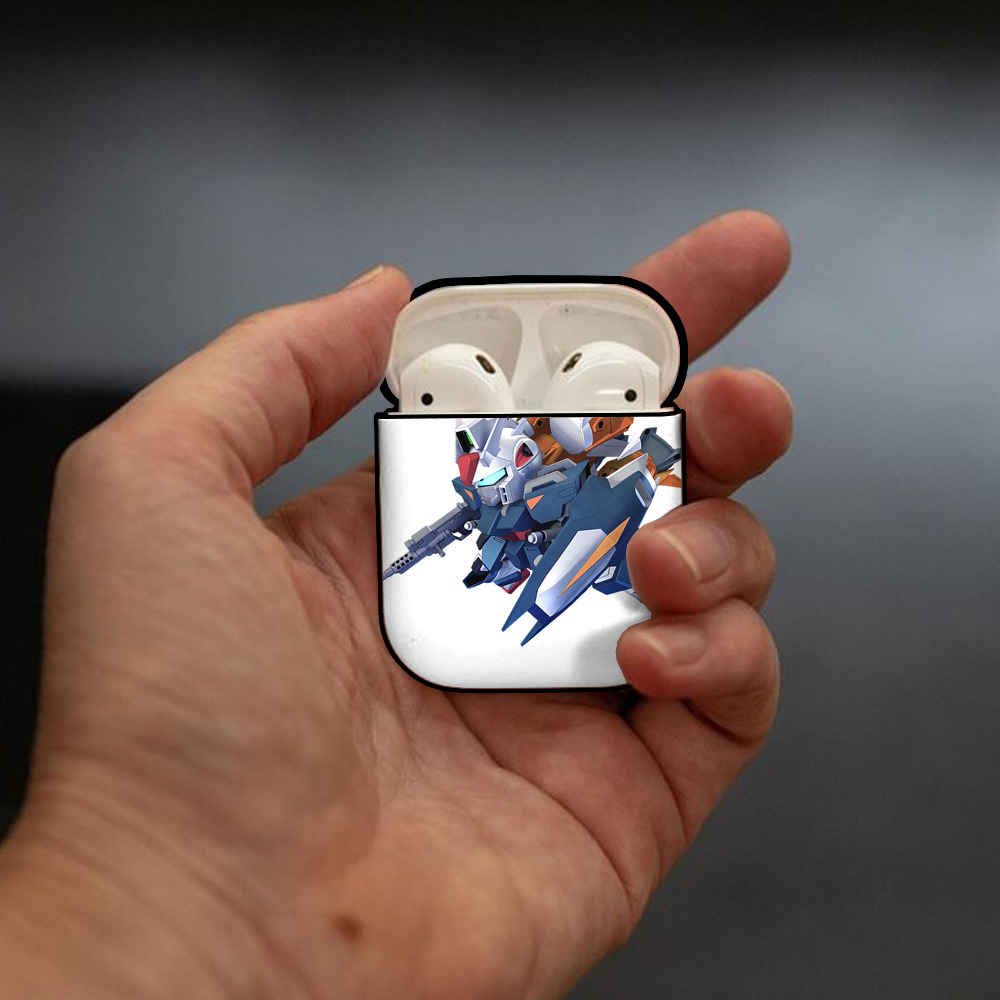機動戦士ガンダム Mobile Suit Gundam AirPods 第2世代保護ケース ハードシェル ブラック 耐衝撃・防指紋・カラビナ付き