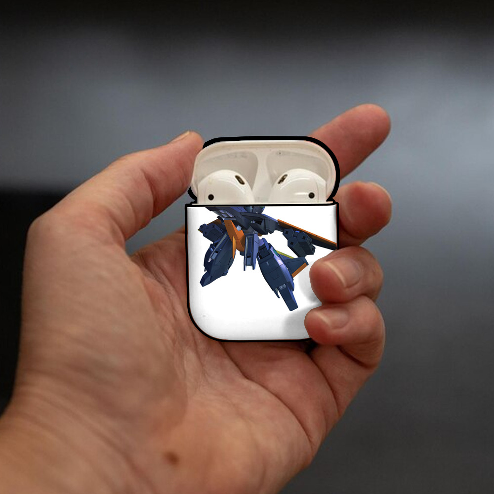 機動戦士ガンダム Mobile Suit Gundam AirPods 第2世代保護ケース ハードシェル ブラック 耐衝撃・防指紋・カラビナ付き