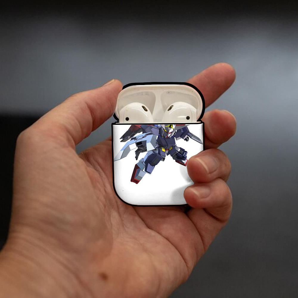 機動戦士ガンダム Mobile Suit Gundam AirPods 第2世代保護ケース ハードシェル ブラック 耐衝撃・防指紋・カラビナ付き