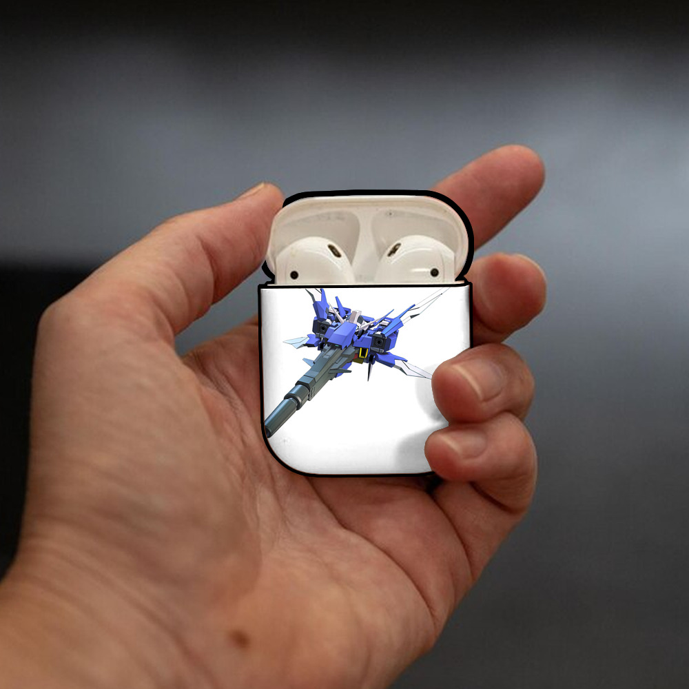 機動戦士ガンダム Mobile Suit Gundam AirPods 第2世代保護ケース ハードシェル ブラック 耐衝撃・防指紋・カラビナ付き