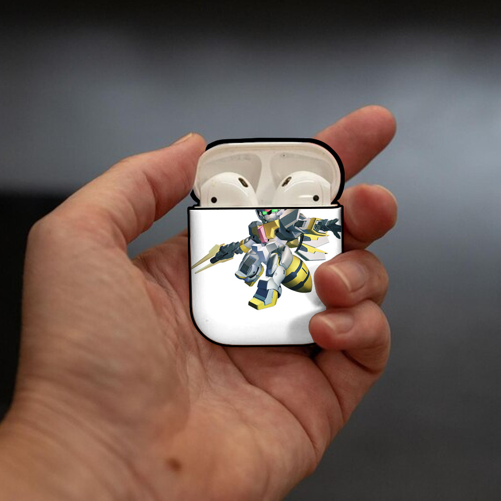 機動戦士ガンダム Mobile Suit Gundam AirPods 第2世代保護ケース ハードシェル ブラック 耐衝撃・防指紋・カラビナ付き