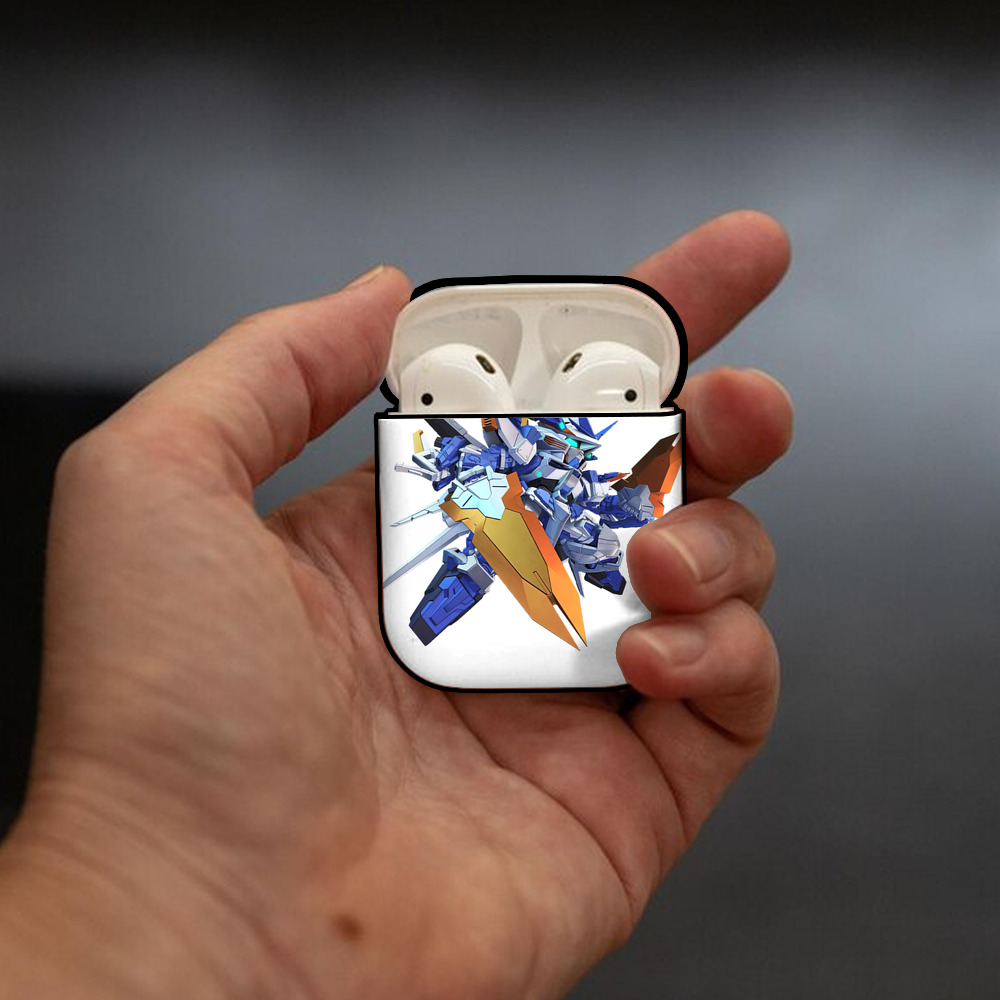 機動戦士ガンダム Mobile Suit Gundam AirPods 第2世代保護ケース ハードシェル ブラック 耐衝撃・防指紋・カラビナ付き