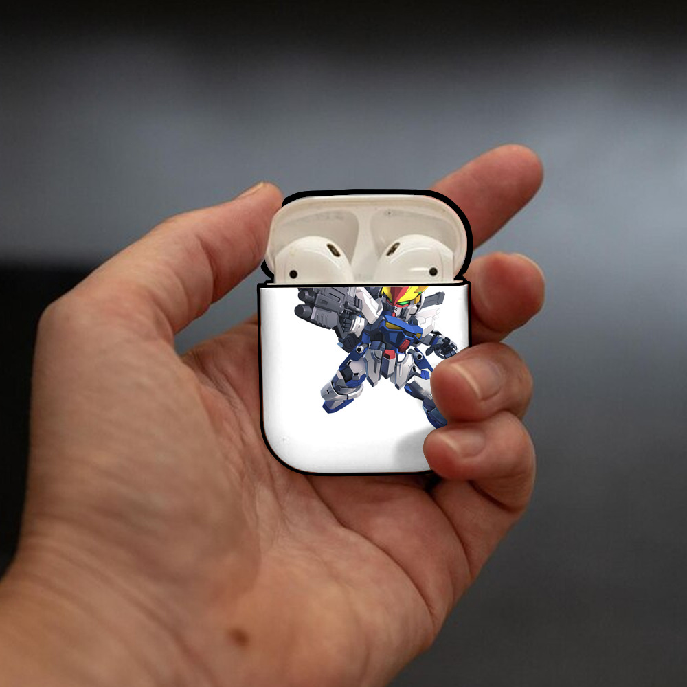 機動戦士ガンダム Mobile Suit Gundam AirPods 第2世代保護ケース ハードシェル ブラック 耐衝撃・防指紋・カラビナ付き