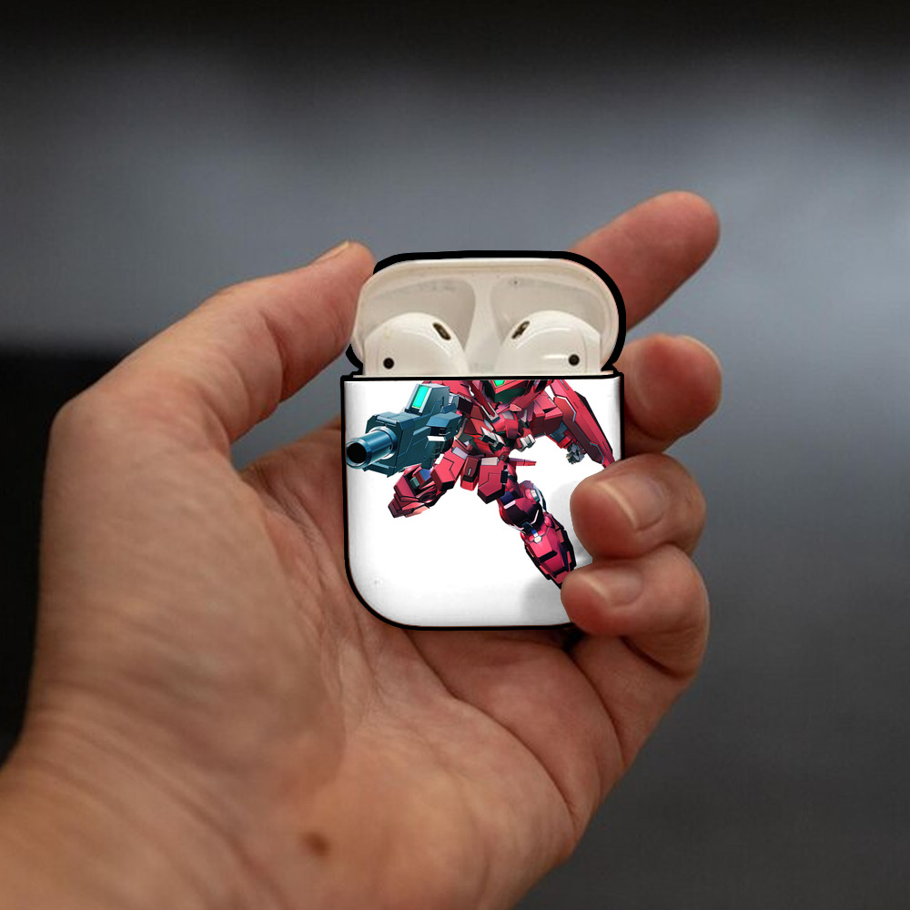機動戦士ガンダム Mobile Suit Gundam AirPods 第2世代保護ケース ハードシェル ブラック 耐衝撃・防指紋・カラビナ付き