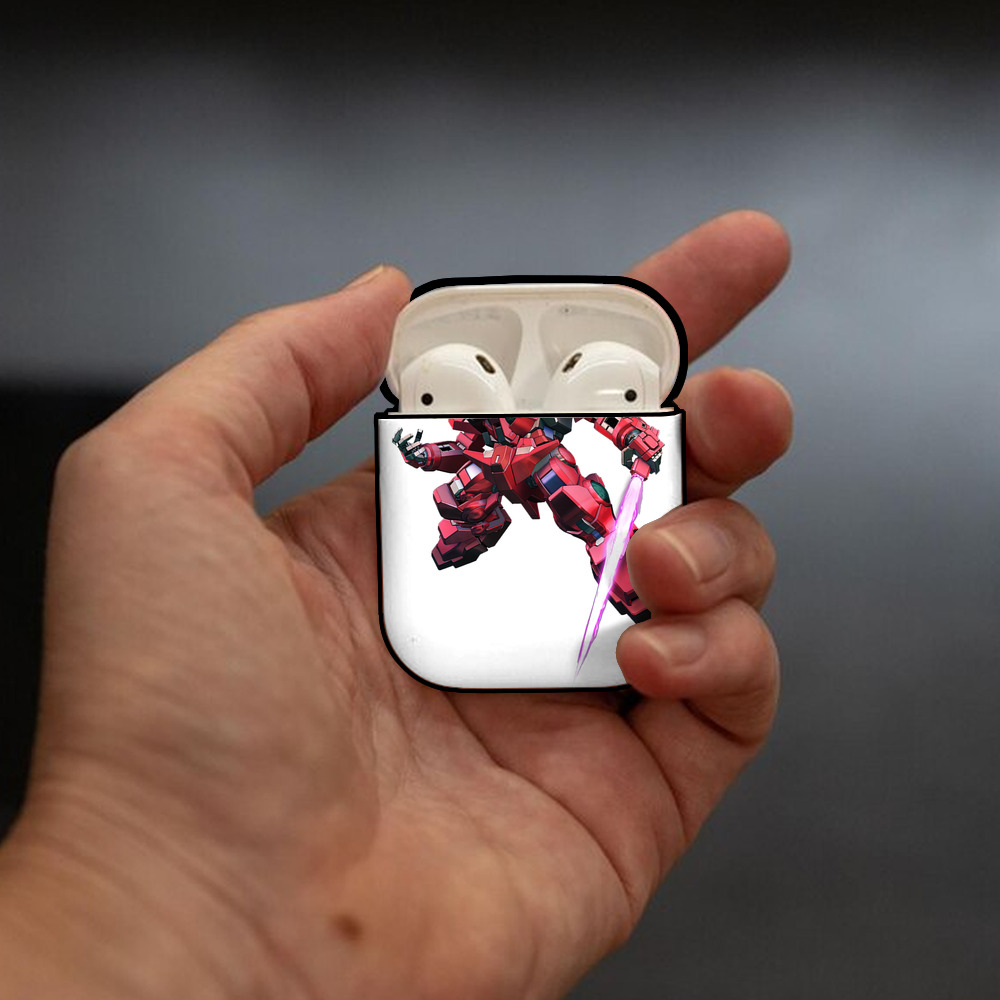 機動戦士ガンダム Mobile Suit Gundam AirPods 第2世代保護ケース ハードシェル ブラック 耐衝撃・防指紋・カラビナ付き