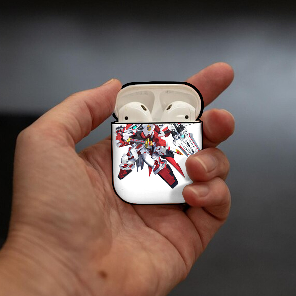 機動戦士ガンダム Mobile Suit Gundam AirPods 第2世代保護ケース ハードシェル ブラック 耐衝撃・防指紋・カラビナ付き