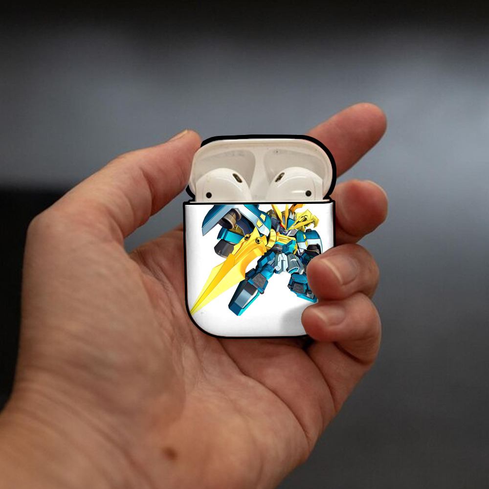機動戦士ガンダム Mobile Suit Gundam AirPods 第2世代保護ケース ハードシェル ブラック 耐衝撃・防指紋・カラビナ付き