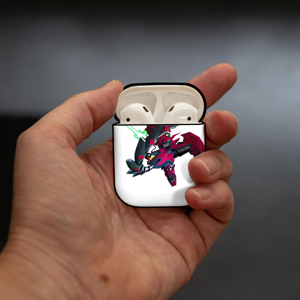 機動戦士ガンダム Mobile Suit Gundam AirPods 第2世代保護ケース ハードシェル ブラック 耐衝撃・防指紋・カラビナ付き