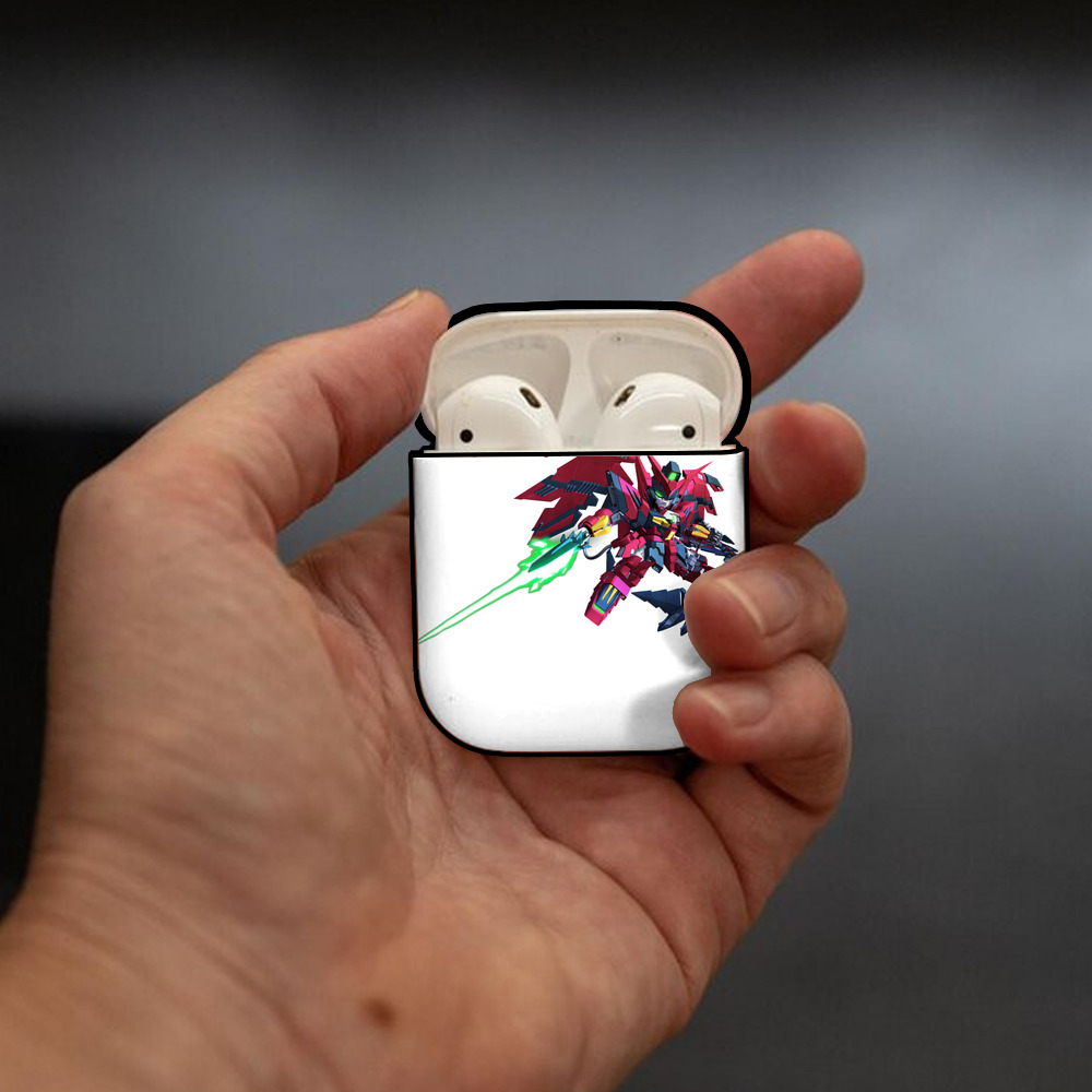 機動戦士ガンダム Mobile Suit Gundam AirPods 第2世代保護ケース ハードシェル ブラック 耐衝撃・防指紋・カラビナ付き
