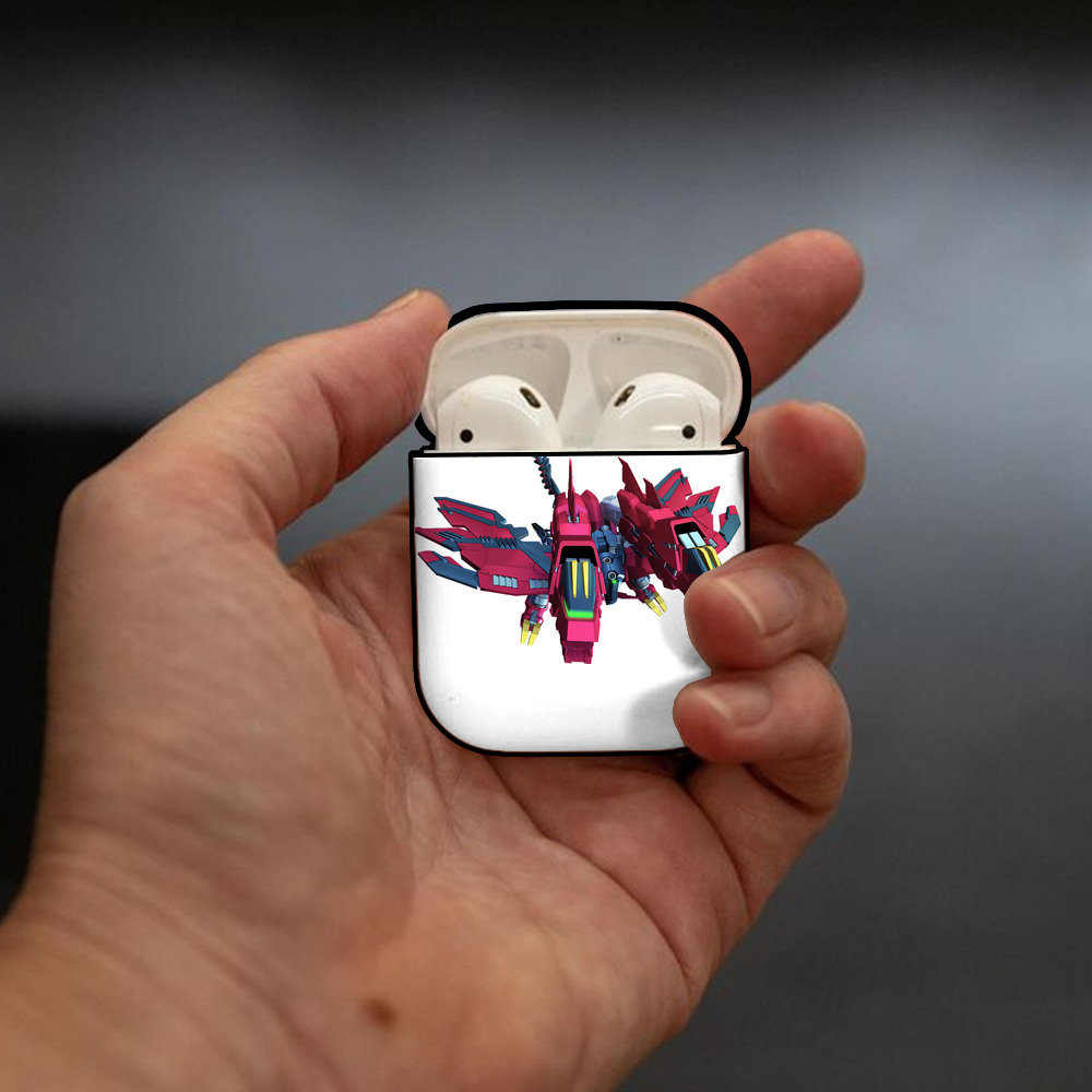 機動戦士ガンダム Mobile Suit Gundam AirPods 第2世代保護ケース ハードシェル ブラック 耐衝撃・防指紋・カラビナ付き