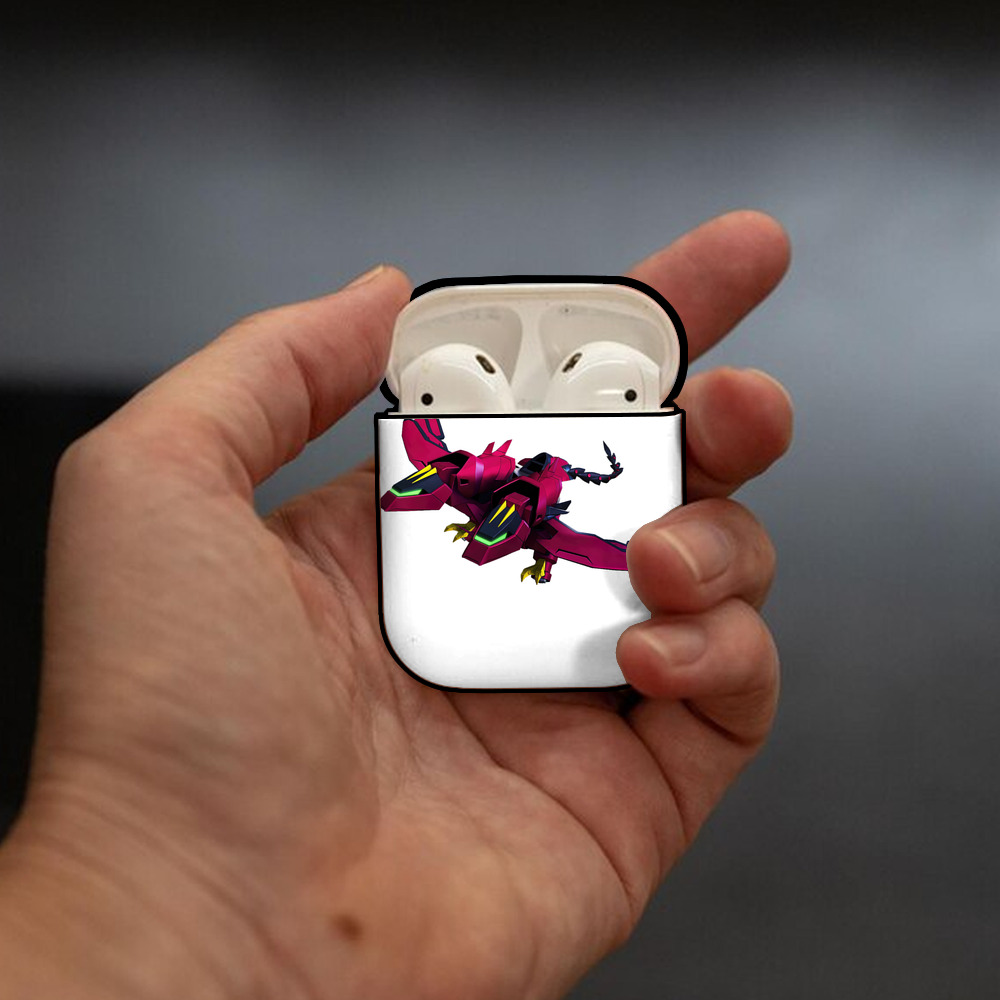 機動戦士ガンダム Mobile Suit Gundam AirPods 第2世代保護ケース ハードシェル ブラック 耐衝撃・防指紋・カラビナ付き