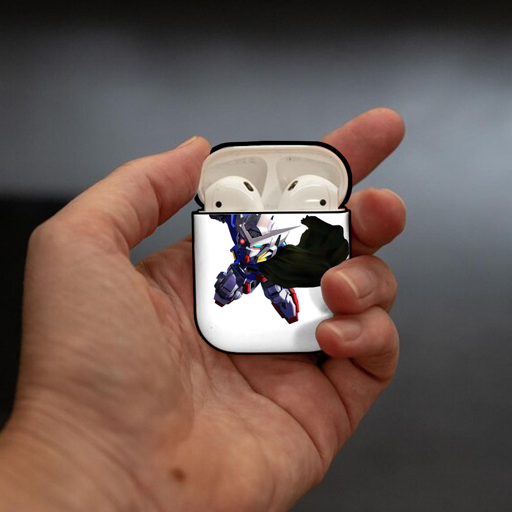 機動戦士ガンダム Mobile Suit Gundam AirPods 第2世代保護ケース ハードシェル ブラック 耐衝撃・防指紋・カラビナ付き
