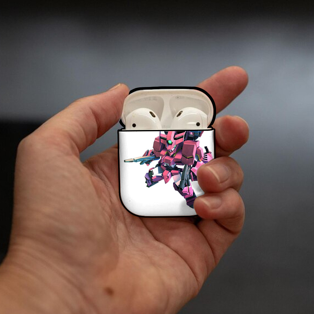 機動戦士ガンダム Mobile Suit Gundam AirPods 第2世代保護ケース ハードシェル ブラック 耐衝撃・防指紋・カラビナ付き