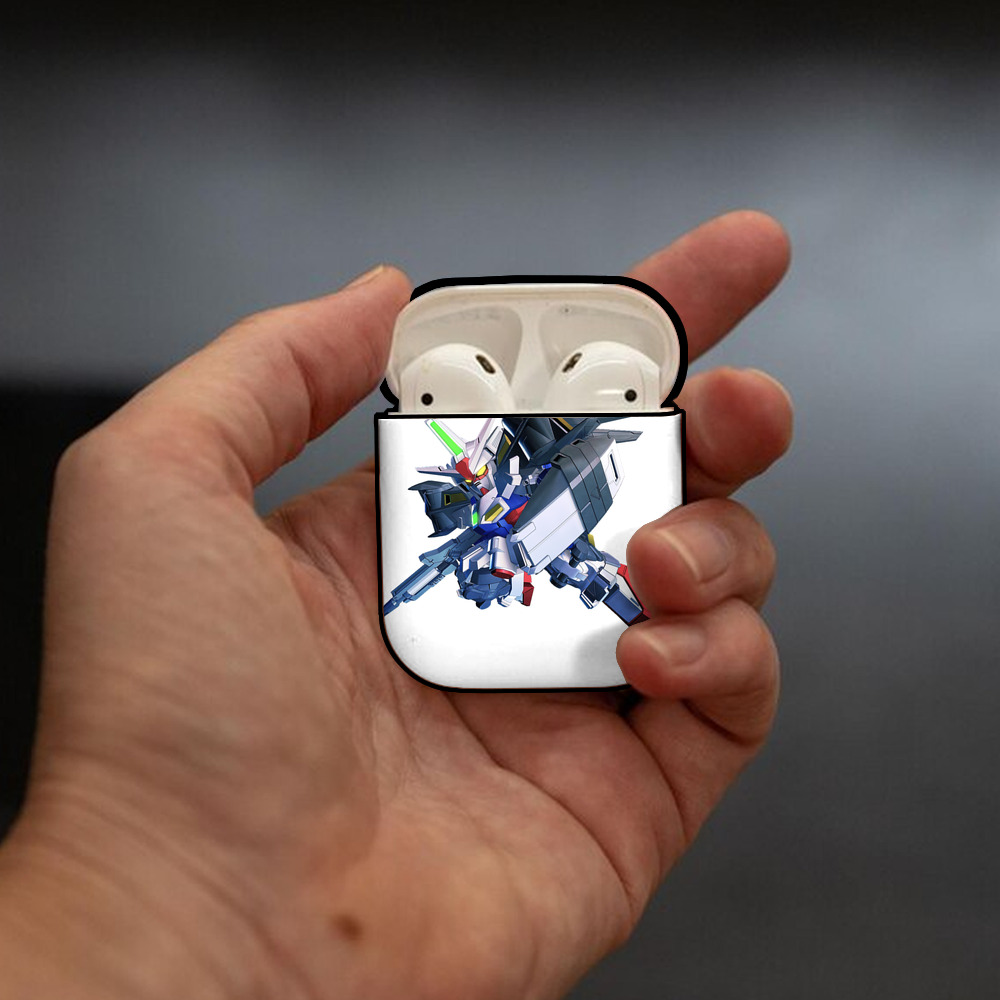 機動戦士ガンダム Mobile Suit Gundam AirPods 第2世代保護ケース ハードシェル ブラック 耐衝撃・防指紋・カラビナ付き