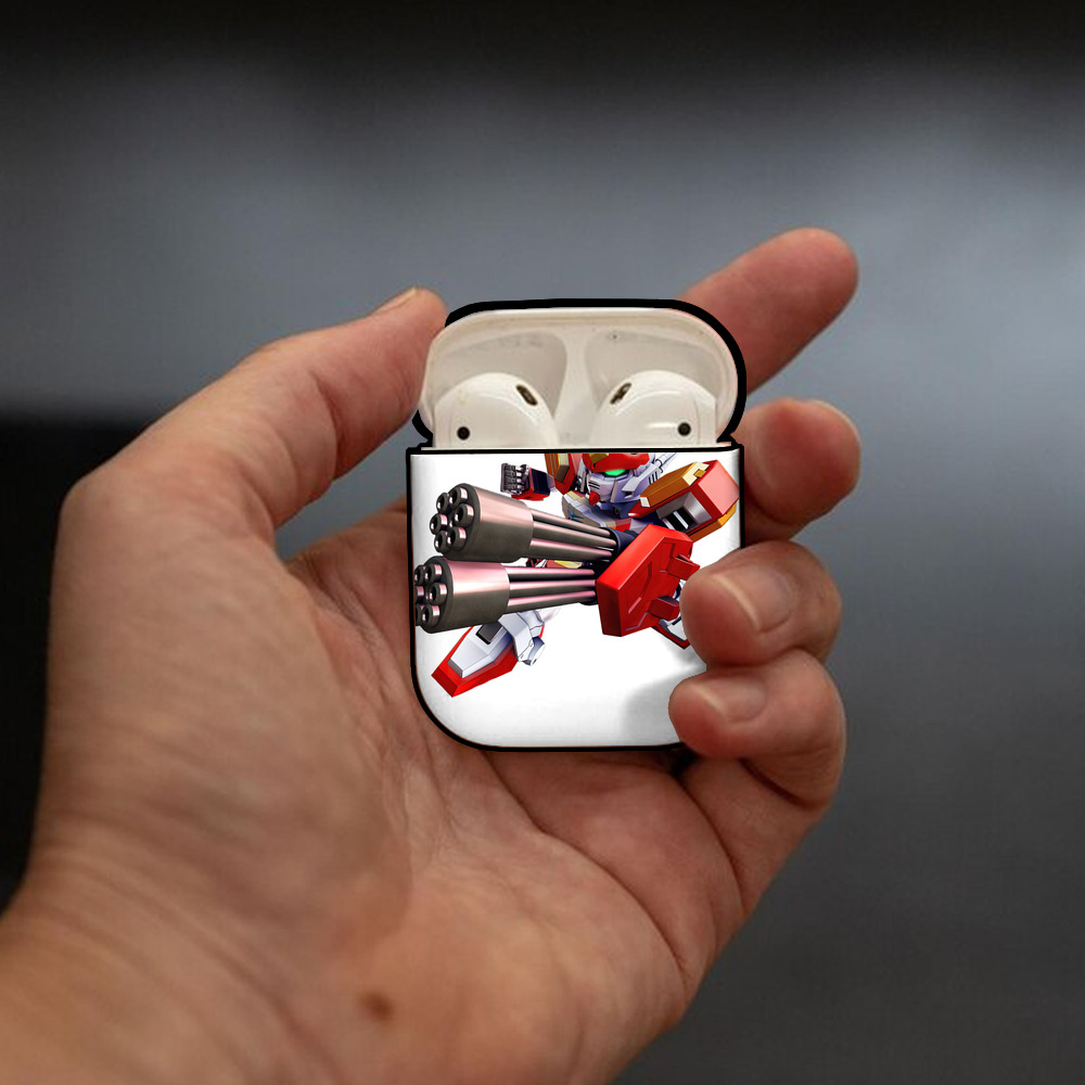 機動戦士ガンダム Mobile Suit Gundam AirPods 第2世代保護ケース ハードシェル ブラック 耐衝撃・防指紋・カラビナ付き