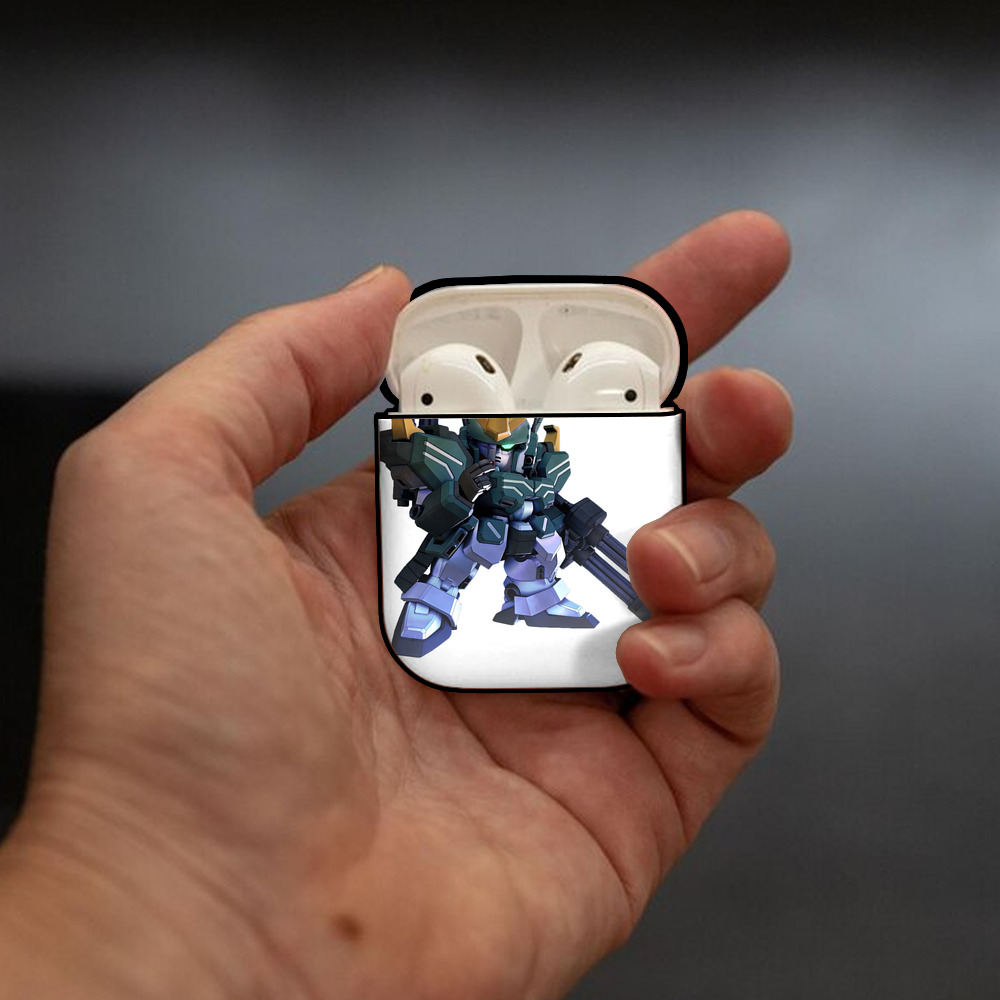 機動戦士ガンダム Mobile Suit Gundam AirPods 第2世代保護ケース ハードシェル ブラック 耐衝撃・防指紋・カラビナ付き