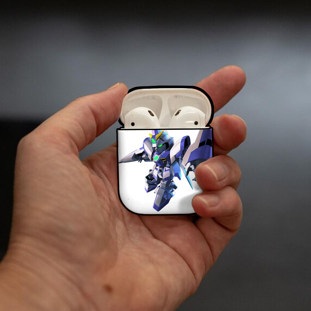 機動戦士ガンダム Mobile Suit Gundam AirPods 第2世代保護ケース ハードシェル ブラック 耐衝撃・防指紋・カラビナ付き