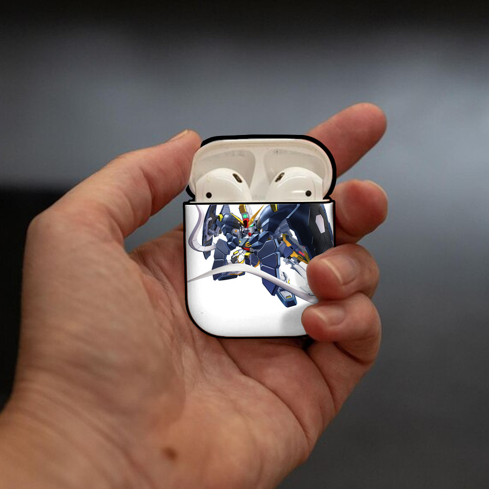 機動戦士ガンダム Mobile Suit Gundam AirPods 第2世代保護ケース ハードシェル ブラック 耐衝撃・防指紋・カラビナ付き