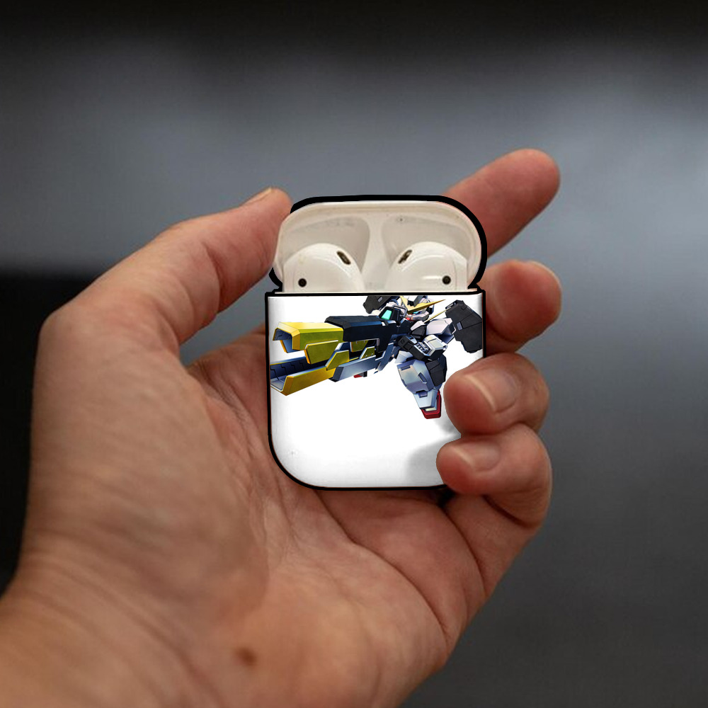機動戦士ガンダム Mobile Suit Gundam AirPods 第2世代保護ケース ハードシェル ブラック 耐衝撃・防指紋・カラビナ付き