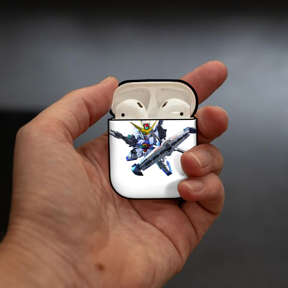機動戦士ガンダム Mobile Suit Gundam AirPods 第2世代保護ケース ハードシェル ブラック 耐衝撃・防指紋・カラビナ付き
