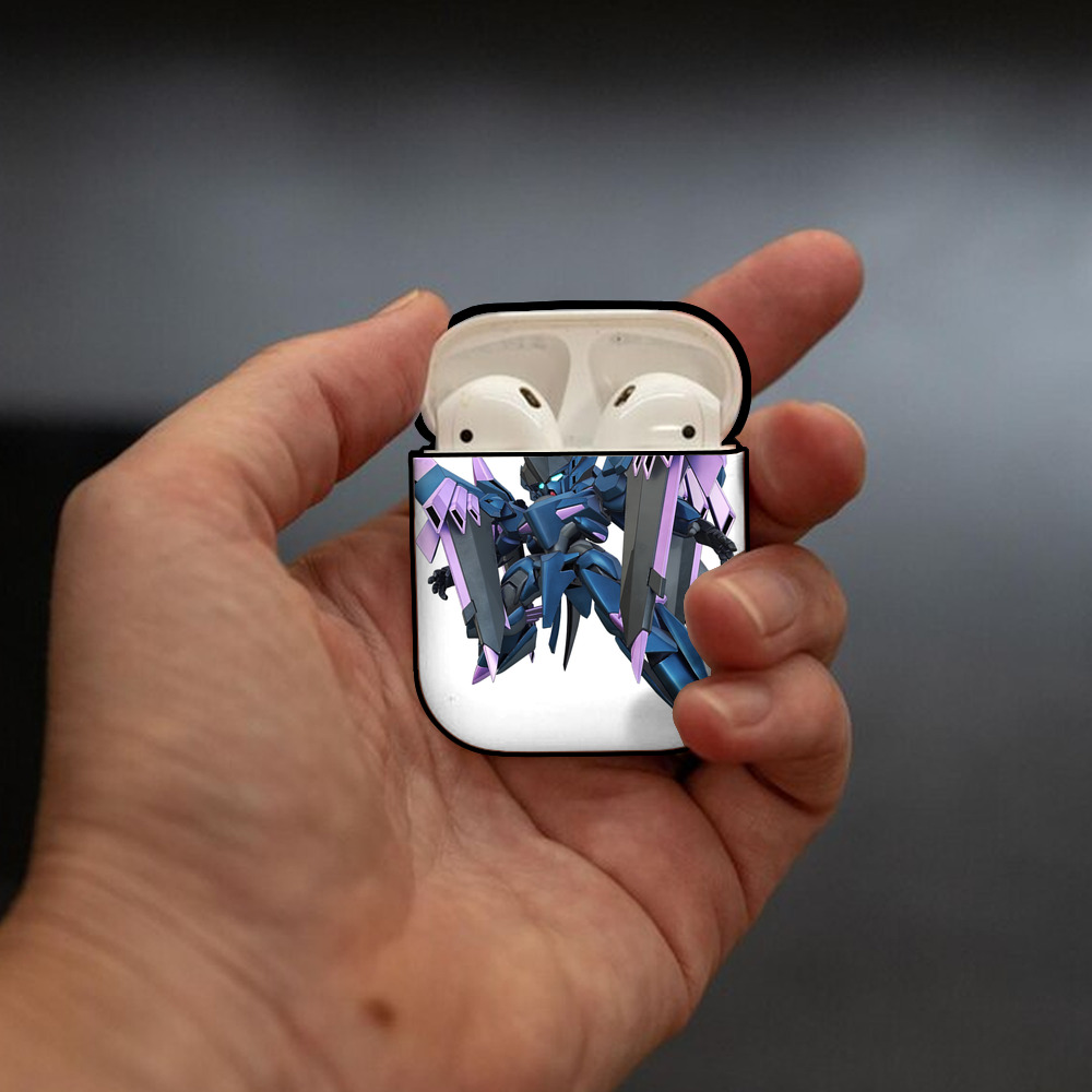 機動戦士ガンダム Mobile Suit Gundam AirPods 第2世代保護ケース ハードシェル ブラック 耐衝撃・防指紋・カラビナ付き