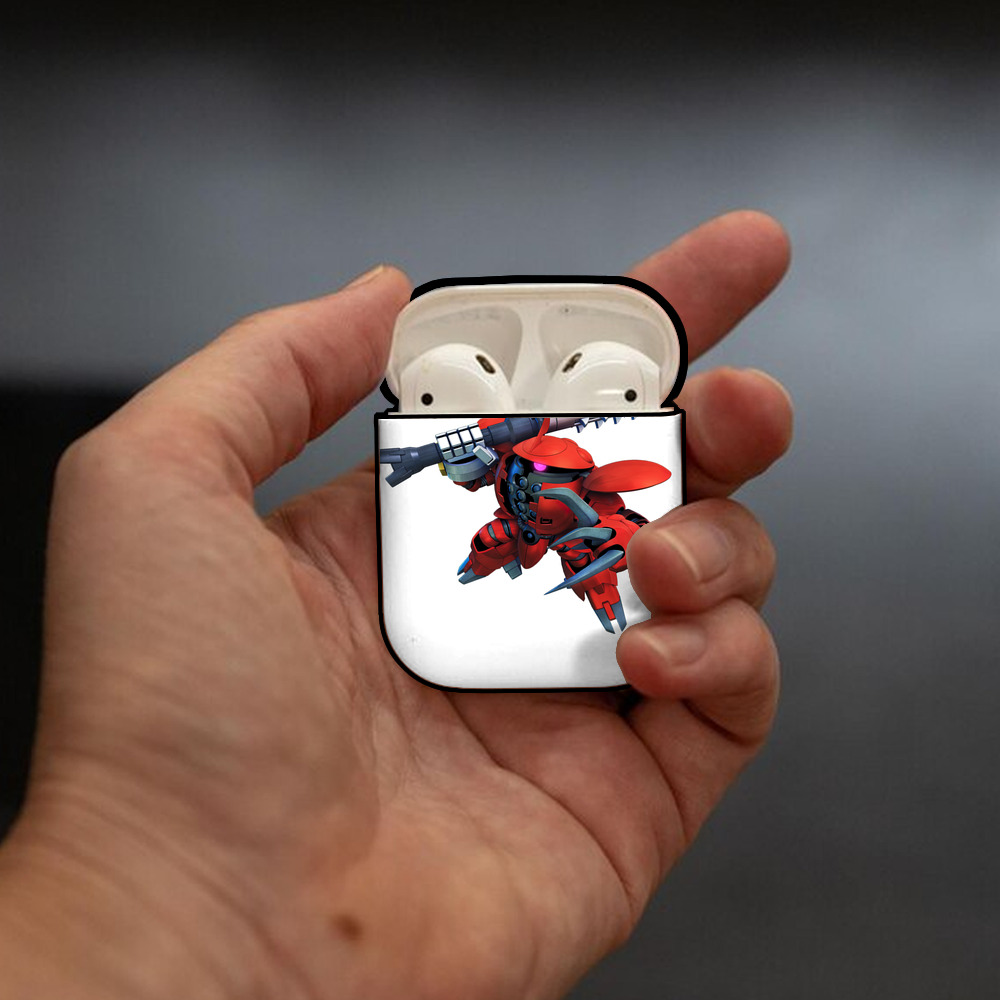 機動戦士ガンダム Mobile Suit Gundam AirPods 第2世代保護ケース ハードシェル ブラック 耐衝撃・防指紋・カラビナ付き