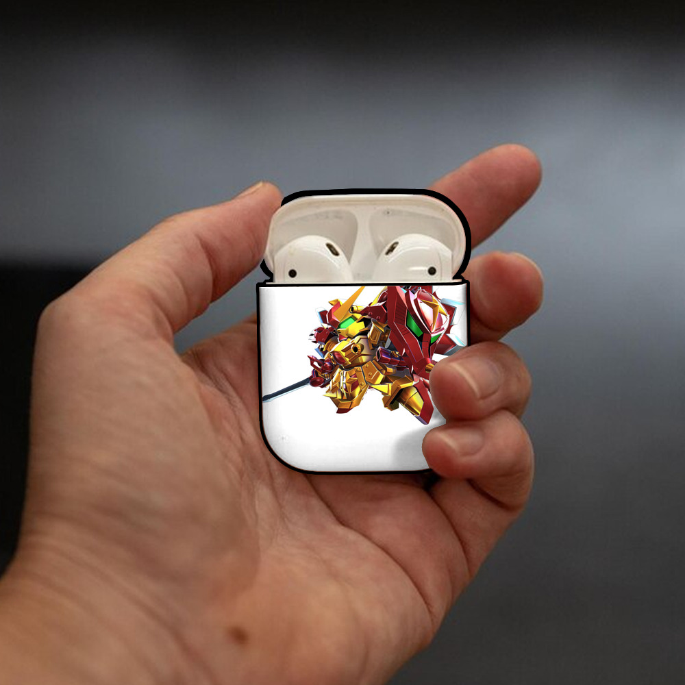 機動戦士ガンダム Mobile Suit Gundam AirPods 第2世代保護ケース ハードシェル ブラック 耐衝撃・防指紋・カラビナ付き