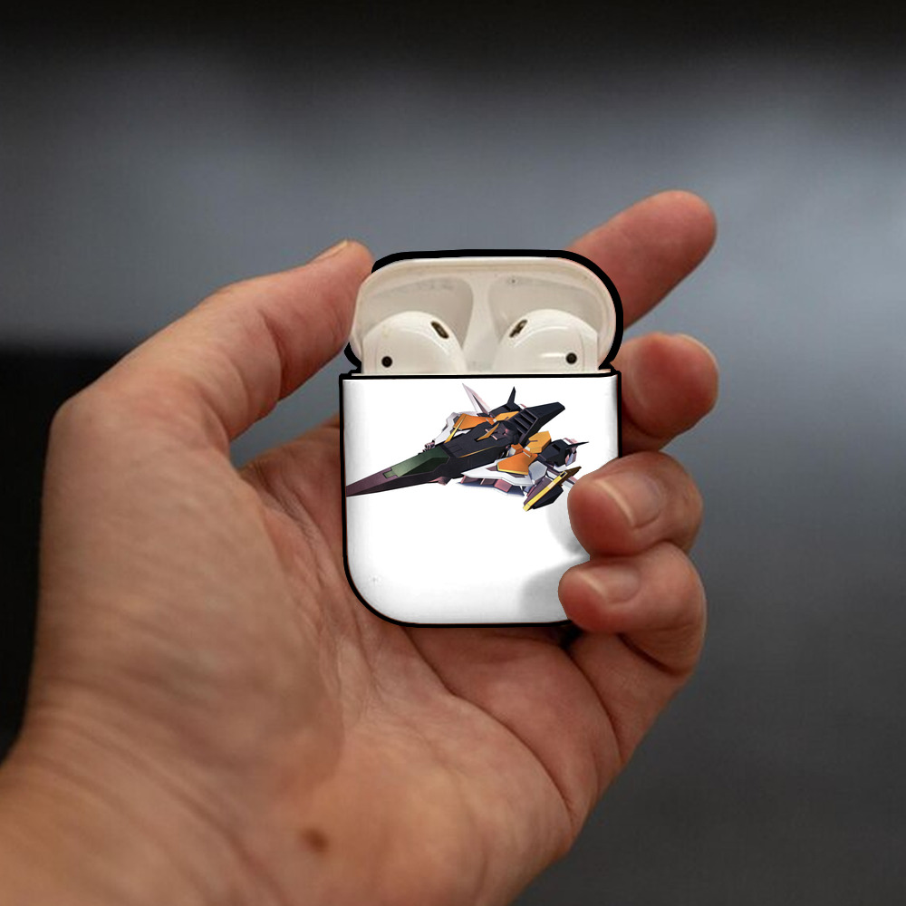 機動戦士ガンダム Mobile Suit Gundam AirPods 第2世代保護ケース ハードシェル ブラック 耐衝撃・防指紋・カラビナ付き