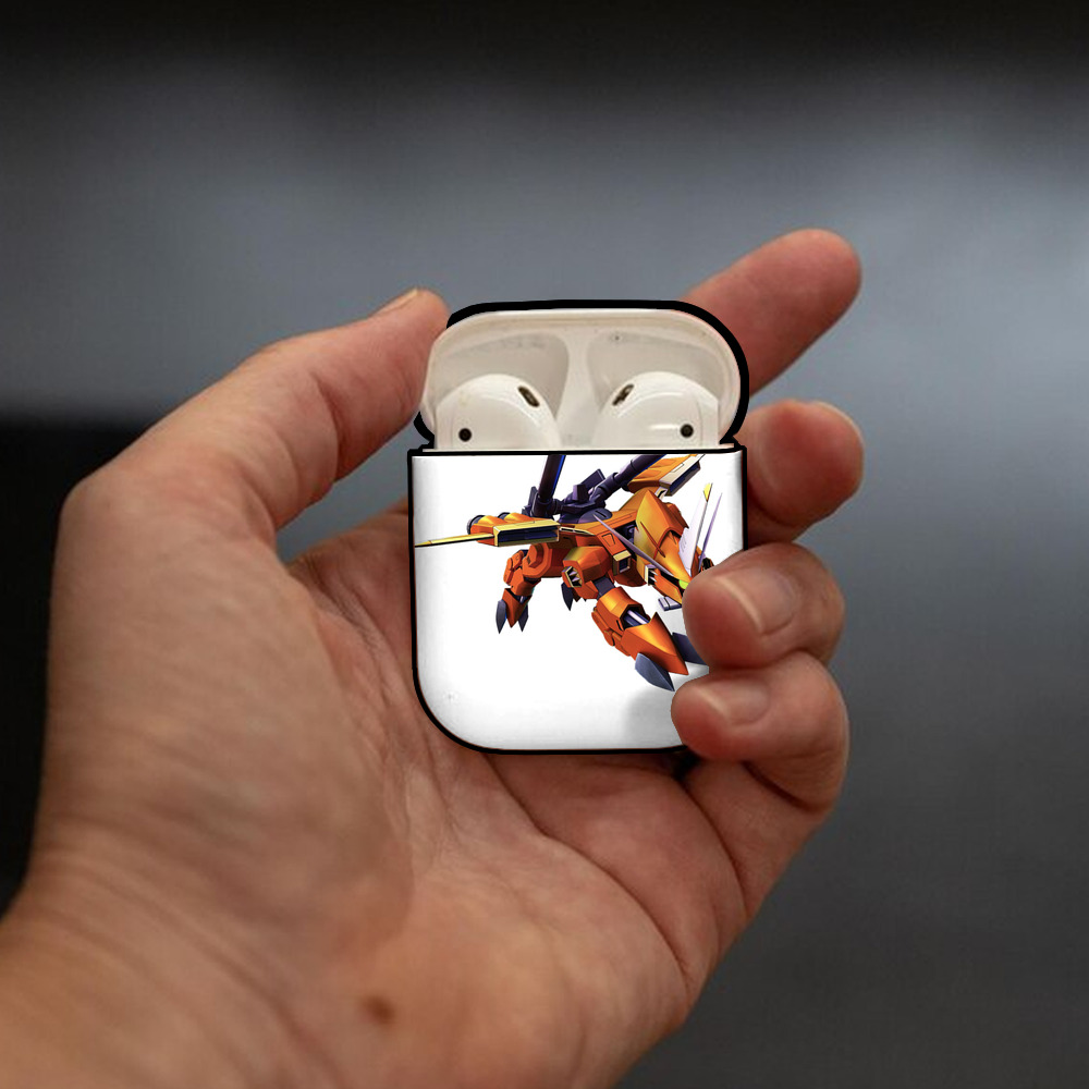 機動戦士ガンダム Mobile Suit Gundam AirPods 第2世代保護ケース ハードシェル ブラック 耐衝撃・防指紋・カラビナ付き