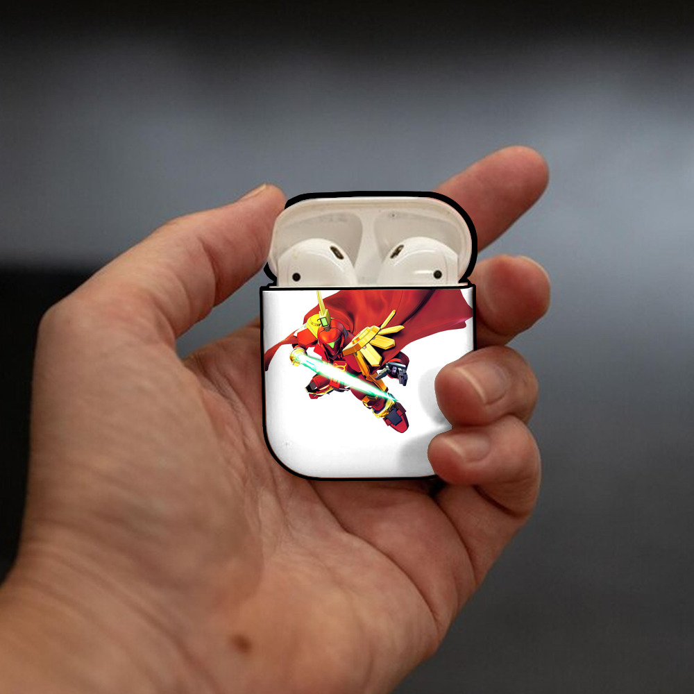 機動戦士ガンダム Mobile Suit Gundam AirPods 第2世代保護ケース ハードシェル ブラック 耐衝撃・防指紋・カラビナ付き