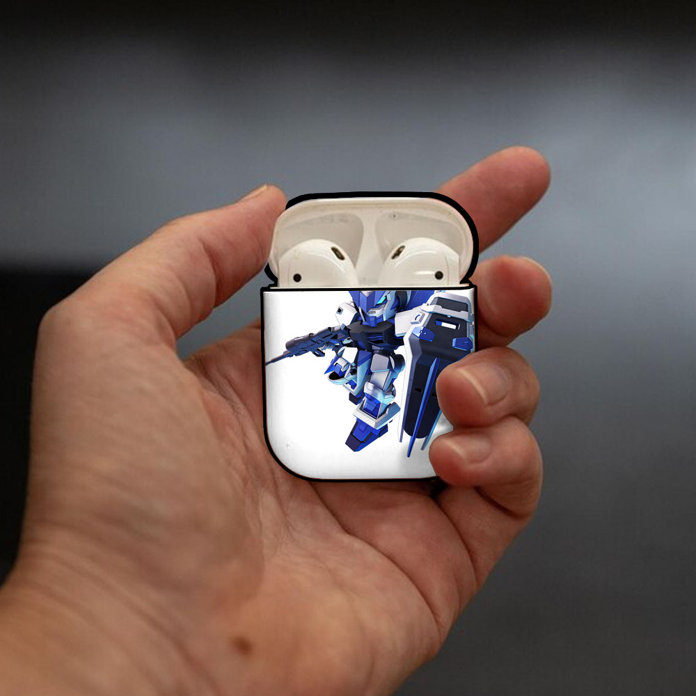 機動戦士ガンダム Mobile Suit Gundam AirPods 第2世代保護ケース ハードシェル ブラック 耐衝撃・防指紋・カラビナ付き