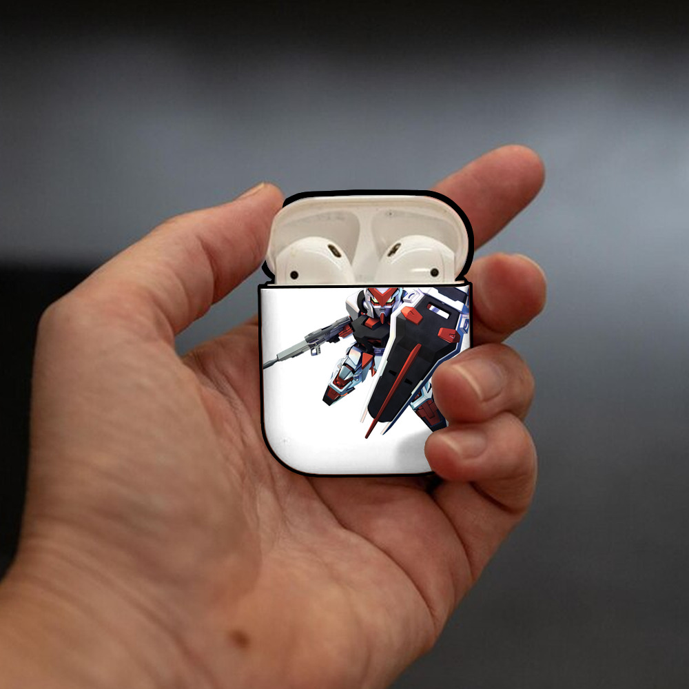 機動戦士ガンダム Mobile Suit Gundam AirPods 第2世代保護ケース ハードシェル ブラック 耐衝撃・防指紋・カラビナ付き