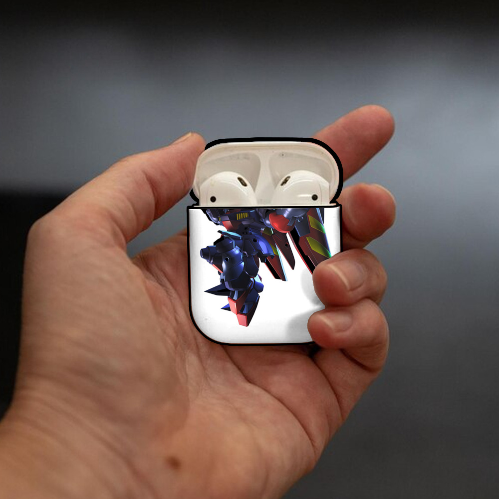 機動戦士ガンダム Mobile Suit Gundam AirPods 第2世代保護ケース ハードシェル ブラック 耐衝撃・防指紋・カラビナ付き