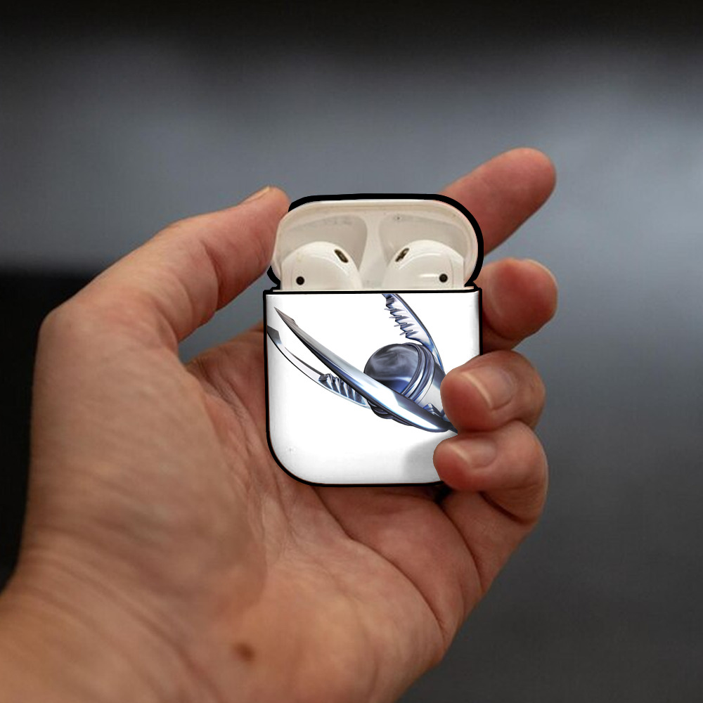 機動戦士ガンダム Mobile Suit Gundam AirPods 第2世代保護ケース ハードシェル ブラック 耐衝撃・防指紋・カラビナ付き
