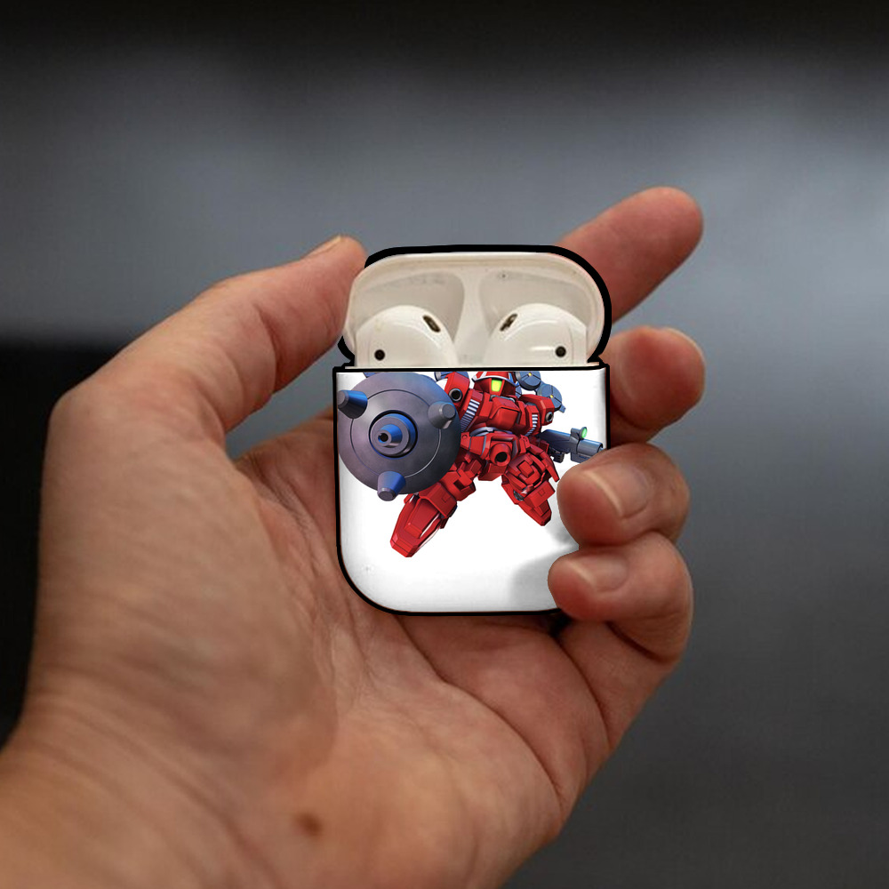 機動戦士ガンダム Mobile Suit Gundam AirPods 第2世代保護ケース ハードシェル ブラック 耐衝撃・防指紋・カラビナ付き
