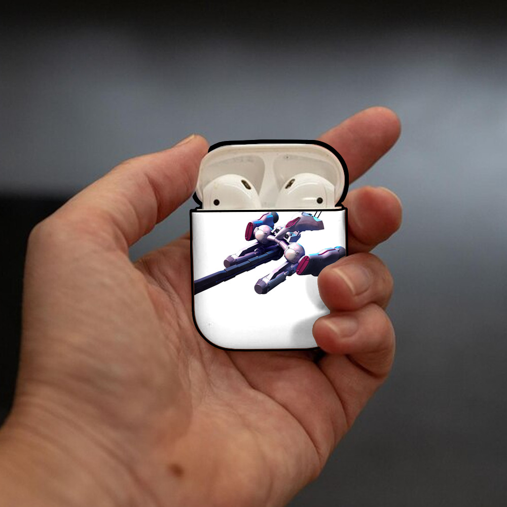 機動戦士ガンダム Mobile Suit Gundam AirPods 第2世代保護ケース ハードシェル ブラック 耐衝撃・防指紋・カラビナ付き