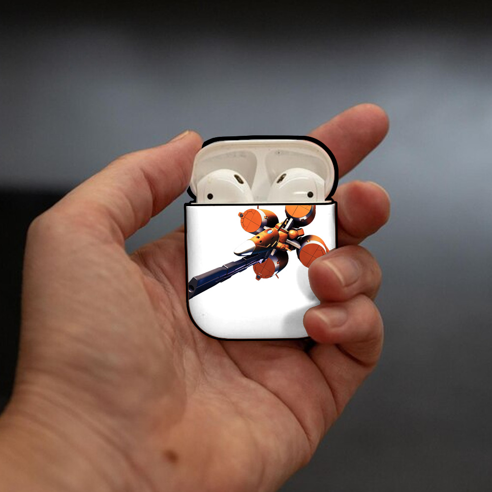 機動戦士ガンダム Mobile Suit Gundam AirPods 第2世代保護ケース ハードシェル ブラック 耐衝撃・防指紋・カラビナ付き