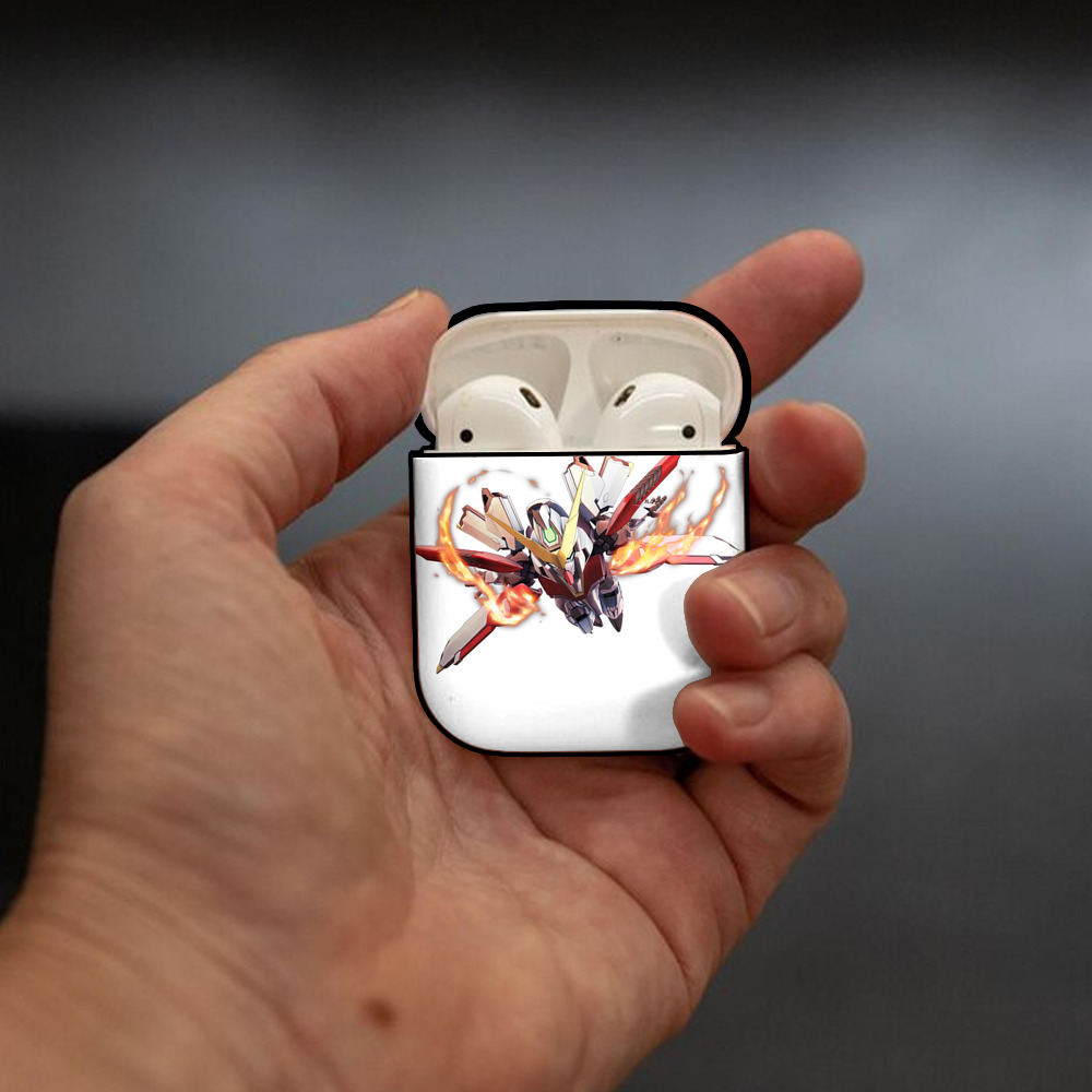 機動戦士ガンダム Mobile Suit Gundam AirPods 第2世代保護ケース ハードシェル ブラック 耐衝撃・防指紋・カラビナ付き