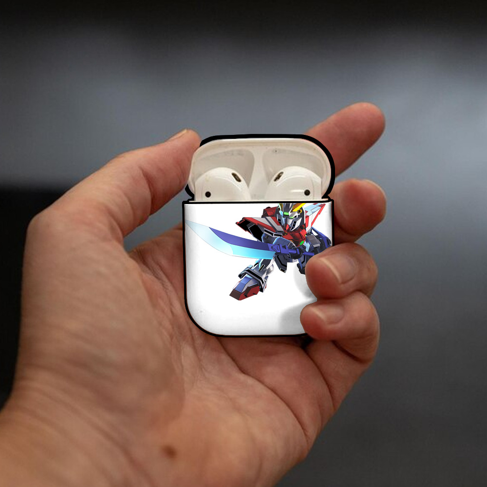 機動戦士ガンダム Mobile Suit Gundam AirPods 第2世代保護ケース ハードシェル ブラック 耐衝撃・防指紋・カラビナ付き