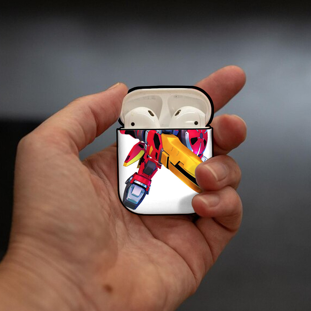 機動戦士ガンダム Mobile Suit Gundam AirPods 第2世代保護ケース ハードシェル ブラック 耐衝撃・防指紋・カラビナ付き