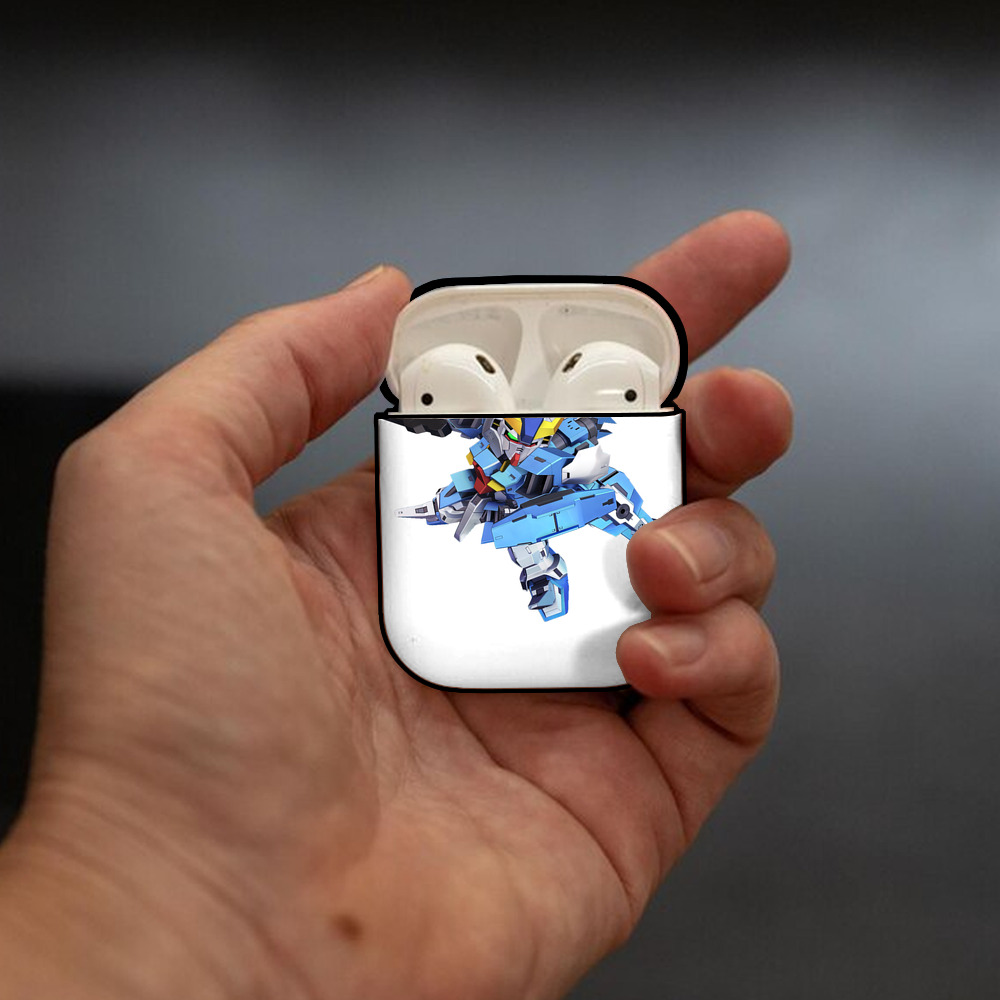 機動戦士ガンダム Mobile Suit Gundam AirPods 第2世代保護ケース ハードシェル ブラック 耐衝撃・防指紋・カラビナ付き