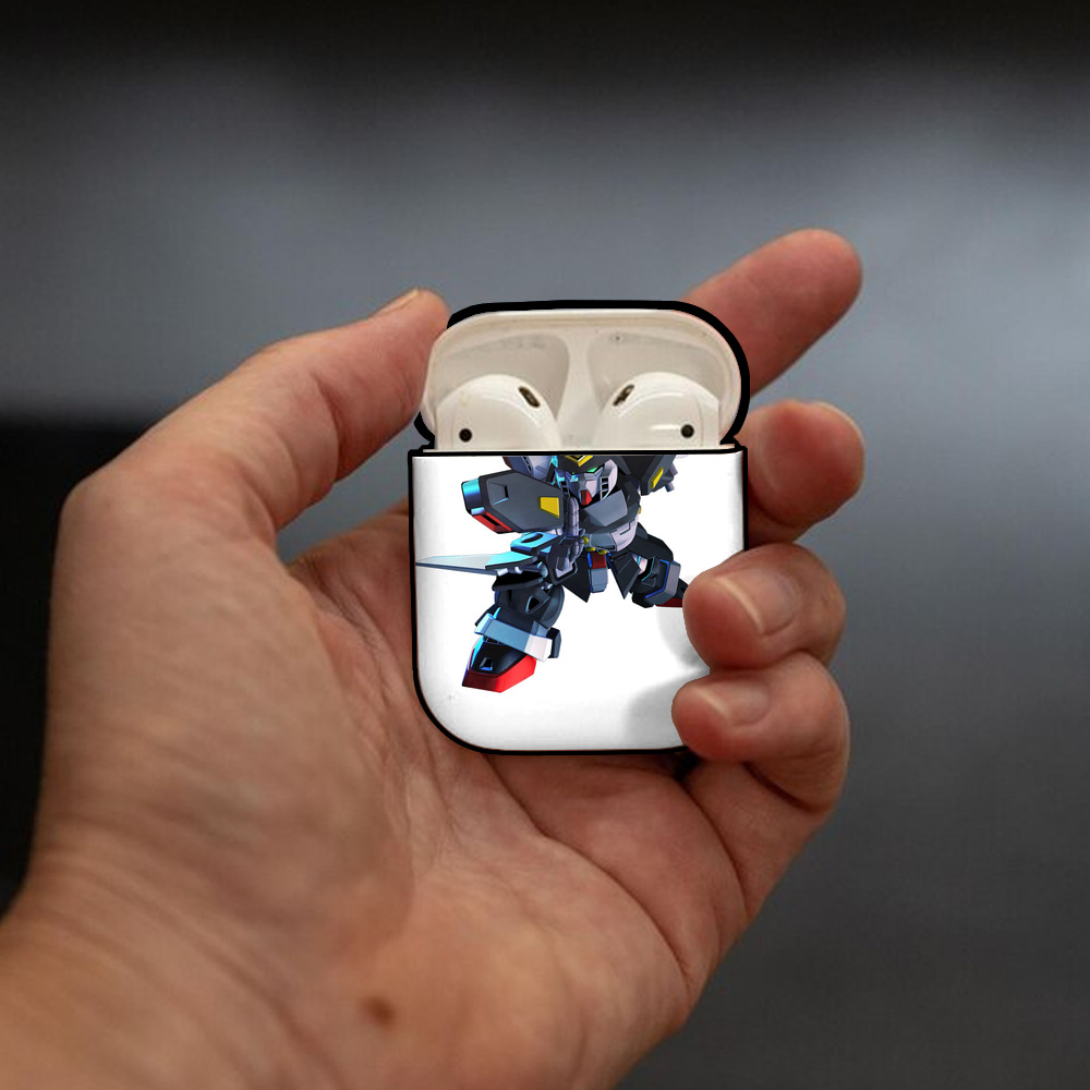 機動戦士ガンダム Mobile Suit Gundam AirPods 第2世代保護ケース ハードシェル ブラック 耐衝撃・防指紋・カラビナ付き