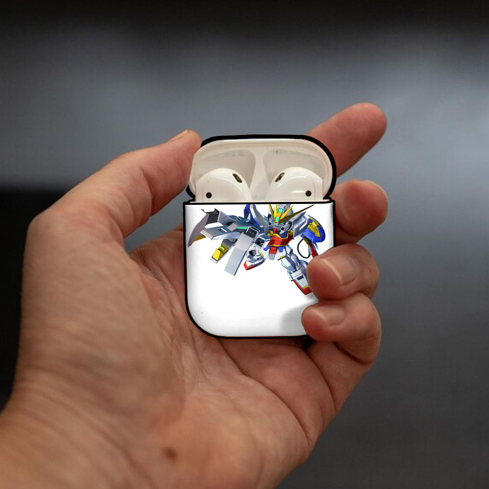 機動戦士ガンダム Mobile Suit Gundam AirPods 第2世代保護ケース ハードシェル ブラック 耐衝撃・防指紋・カラビナ付き