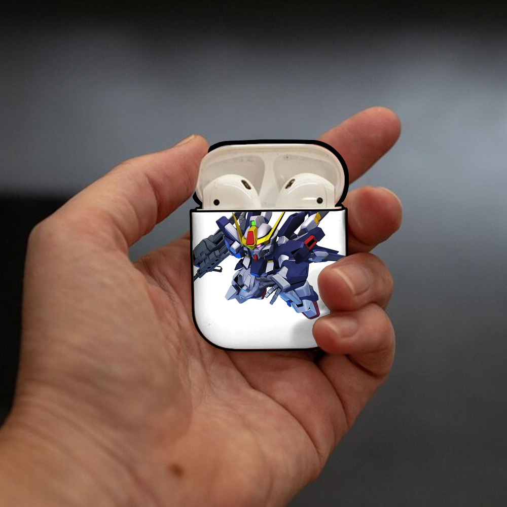 機動戦士ガンダム Mobile Suit Gundam AirPods 第2世代保護ケース ハードシェル ブラック 耐衝撃・防指紋・カラビナ付き