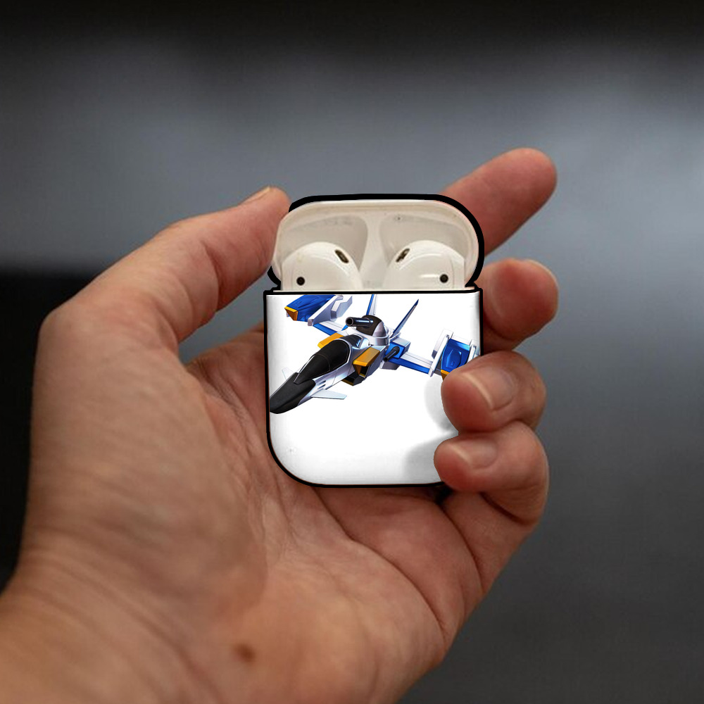 機動戦士ガンダム Mobile Suit Gundam AirPods 第2世代保護ケース ハードシェル ブラック 耐衝撃・防指紋・カラビナ付き