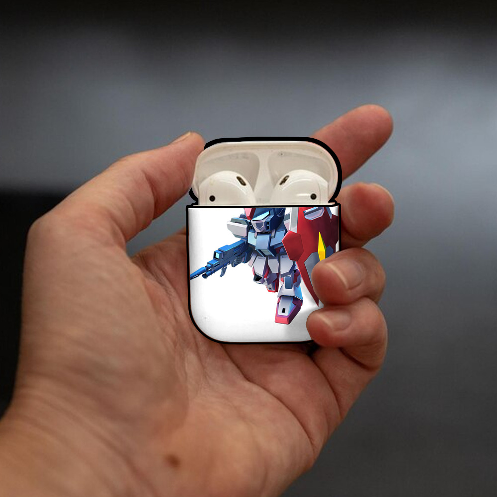 機動戦士ガンダム Mobile Suit Gundam AirPods 第2世代保護ケース ハードシェル ブラック 耐衝撃・防指紋・カラビナ付き
