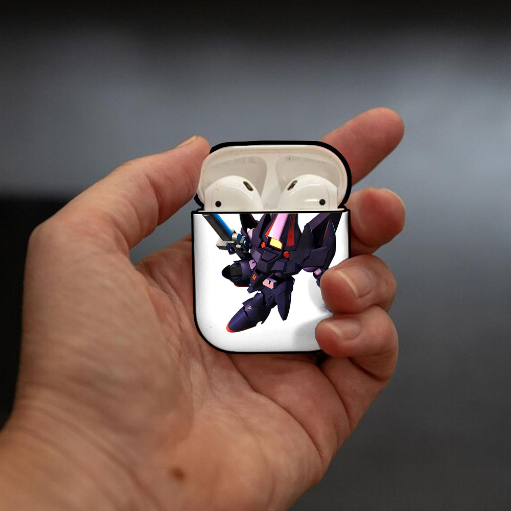機動戦士ガンダム Mobile Suit Gundam AirPods 第2世代保護ケース ハードシェル ブラック 耐衝撃・防指紋・カラビナ付き