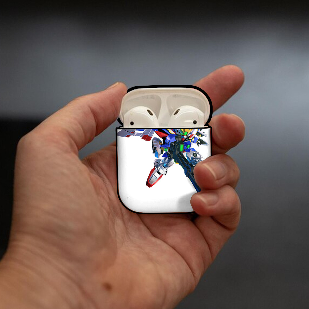 機動戦士ガンダム Mobile Suit Gundam AirPods 第2世代保護ケース ハードシェル ブラック 耐衝撃・防指紋・カラビナ付き