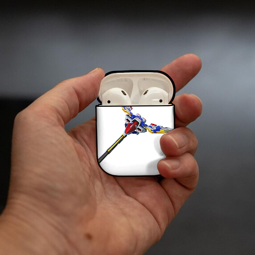 機動戦士ガンダム Mobile Suit Gundam AirPods 第2世代保護ケース ハードシェル ブラック 耐衝撃・防指紋・カラビナ付き